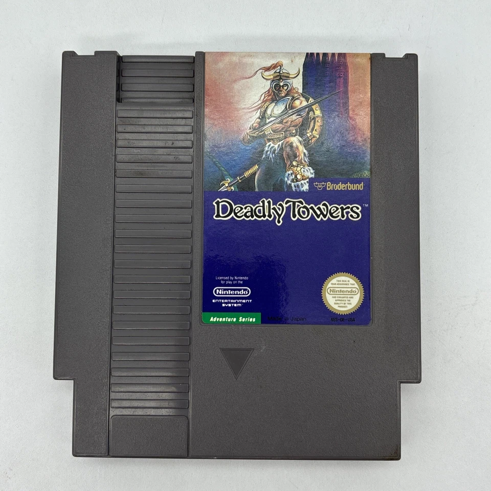 Deadly Towers Nintendo Entertainment System NES 1987 With Manual Tested & Works - Image 2 of 4
