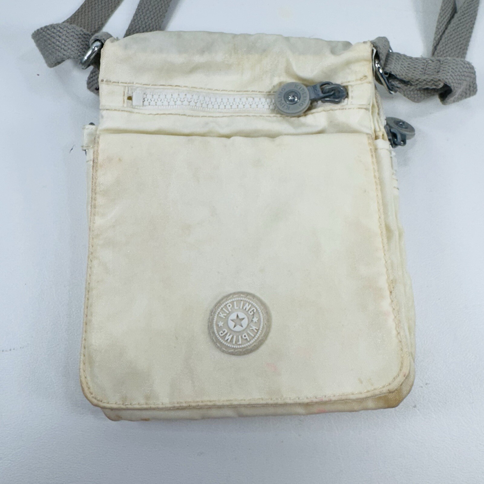 Kipling Small Light Beige Small Square Crossbody … - image 2