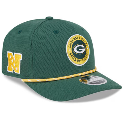 Green Bay Packers New Era 2024 Sideline 9SEVENTY Stretch-Snap Snapback Hat NFL