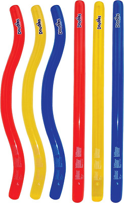 Doodles Inflatable Pool Noodle Float, 6 Count