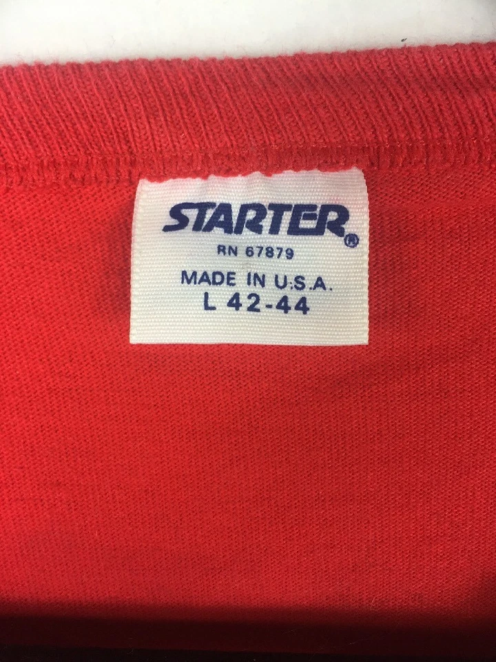 Camiseta New England Patriots Vintage Starter Brand Hecha en EE. UU. - Se adapta a la mediana para hombre Foto 3 de 4