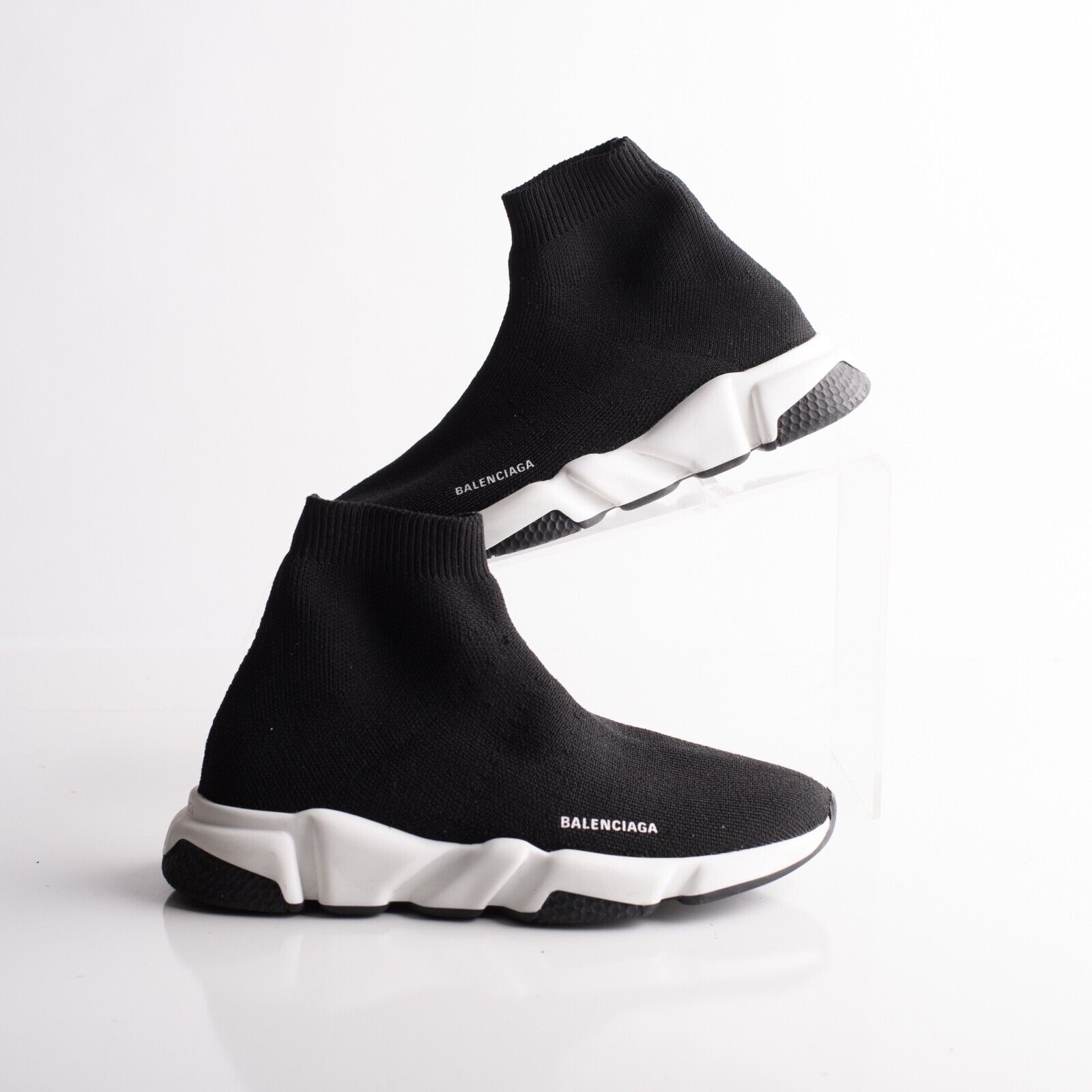 diameter gas schoner Balenciaga Kids Speed Sock Sneakers Black White Knit Eu 29-30 US 11-12 Pull  on | eBay