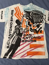 San Antonio Spurs David Robinson Vintage NBA Shirt by Magic Johnson Large 90's