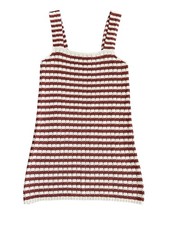 Faherty Seacoast Crochet Sleeveless Dress Sorrento Sand Women’s Medium Boho-Chic