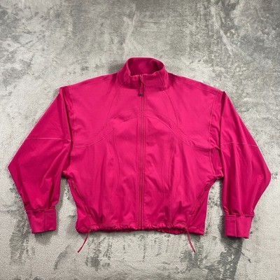 Lululemon Define Jacket Womens Size 8 Sonic Pink Cinch Waist Luon Relaxed Fit