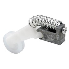 Steel Roller Assembly 1" Nylon Grooved Wheel, Adjustable Aluminum Housing