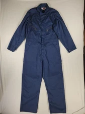 Dickies Coveralls Navy Blue Men's Size 40 length Medium long sleeve workwear