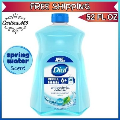 Dial Antibacterial Hand Soap Refill Spring Water 52 fl oz Liquid Wash
