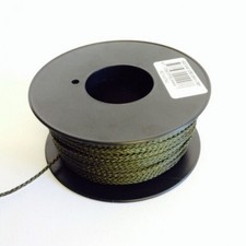 Hoochie Cord 50mt  2mm Green Army Military Survival Para Hootchie Hutchie Rope
