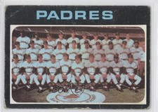 1971 Topps San Diego Padres Team #482 0l2