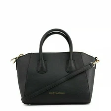 New Original Tru Trussardi Women Black Leather  Handbag 76BTS06 - FREE SHIPPING