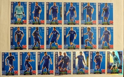 Match Attax 15/16 Team Set Chelsea FC Alle 19 Karten Full 2015/2016