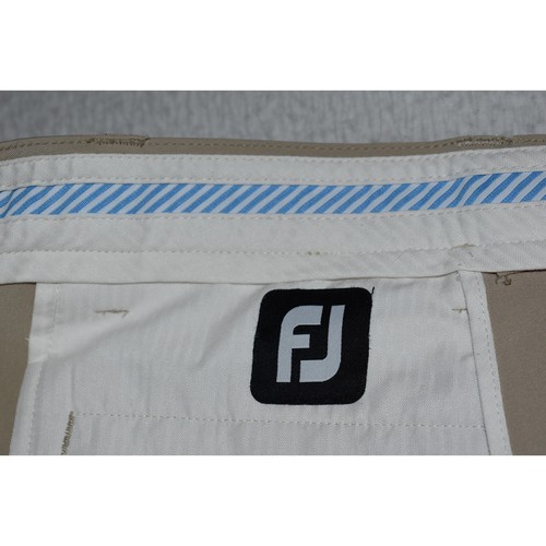 Pantalones de golf Footjoy para hombre talla 36 x 33 bronceado rendimiento elástico poliéster spandex - Imagen 4 de 9