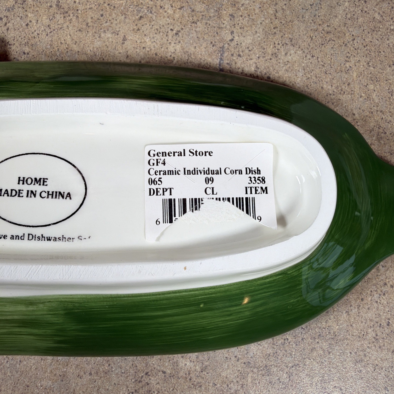 Vintage Set of 3 Individual Corn on the Cob Dishes Holder Ceramic 2003 NOS