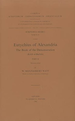 Corpus Scriptorum Christianorum Orientalium Ser.: Eutychius of Alexandria - ...