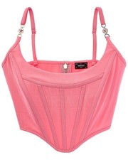 Versace Wool & Silk-Blend Top Women's Pink 36