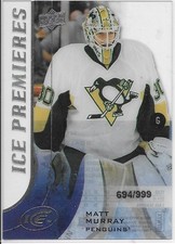 2015-16 Upper Deck Ice MATT MURRAY Ice Premieres rookie card #170. rookie card picture