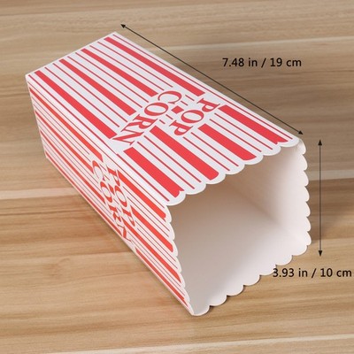  6 PCS Mais-leckereien-box Popcornschachteln Aus Papier Popcorn-Boxen Für Partys