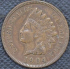 1904   XF-AU   Indian Head Cent
