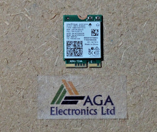 Intel AX201NGW Laptop Wireless WiFi Karte. Modell: AX201NGW