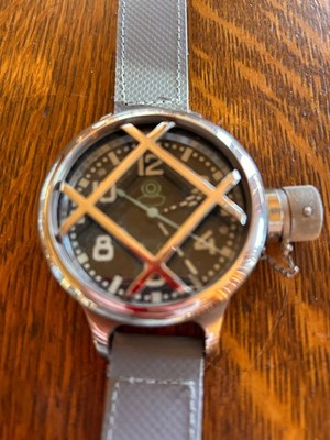 Vintage Zlatoust 191 ЧС Soviet Russian Diver's Watch 75mm TY 13-02-66 & Case