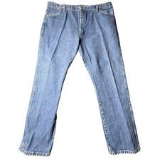 Wrangler Jeans Men's 42x32 Made USA Western Cowboy Work Denim Blue 90s