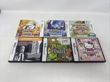 Nintendo DS 3DS EMPTY CASE Lot NO Games 6 Total Pokemon Hotel Dusk Hello Kitty