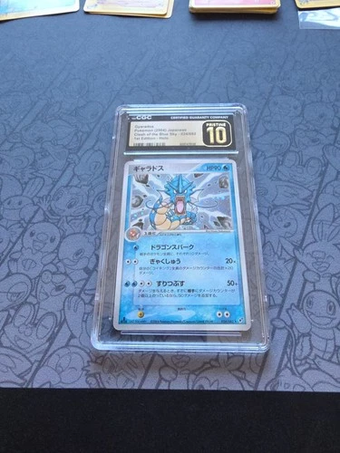 PRISTINE Pokemon: Gyarados 1st Ed. #024/082 Clash of the Blue Sky 2004 - CGC 10