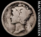 1920 Silver Mercury Dime- Scarce Better Date  No Reserve #i4978
