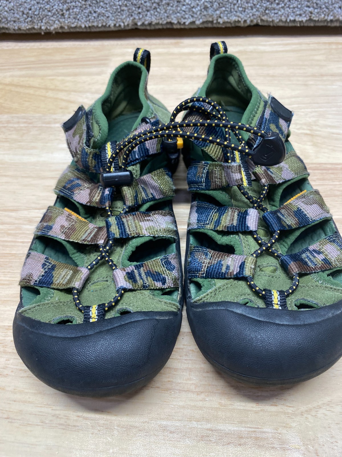 Sandali Keen US 5 EU 38 verdi mimetici Newport H2 impermeabili trail 1006539