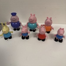 Peppa Pig Family George Mega bloks Duplo Big Bloxx Style Poseable Toy Figures