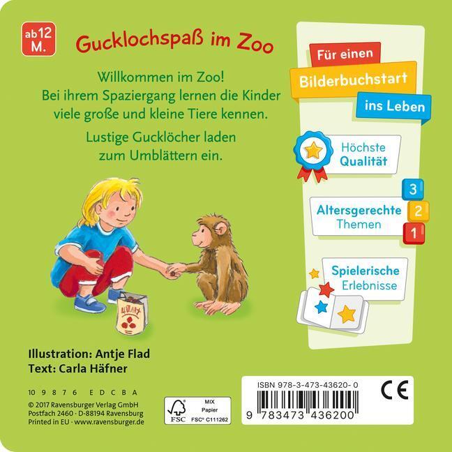 Thumbnail - Mein Zoo Gucklochbuch | Carla Häfner | Buch | 20 S. | Deutsch | 2017