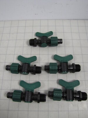 5-pack Irritec 1/2'' NPT x 1/2'' Adapter Valve Easy Loc NEW