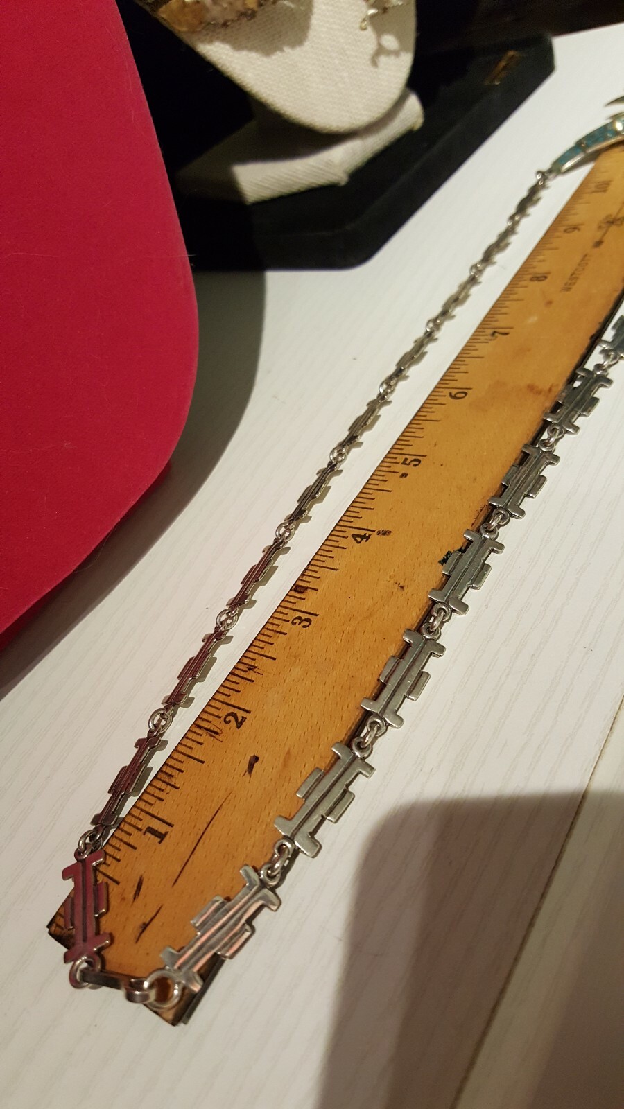 Sterling Silver COD Signed Hand Made Turquoise In… - image 9