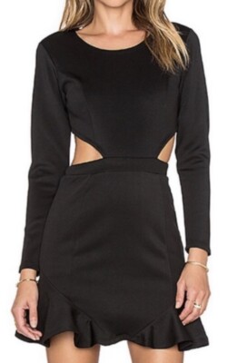 Lovers + Friends x Revolve Womens Black Eternal Cut Out Dress Size L | eBay