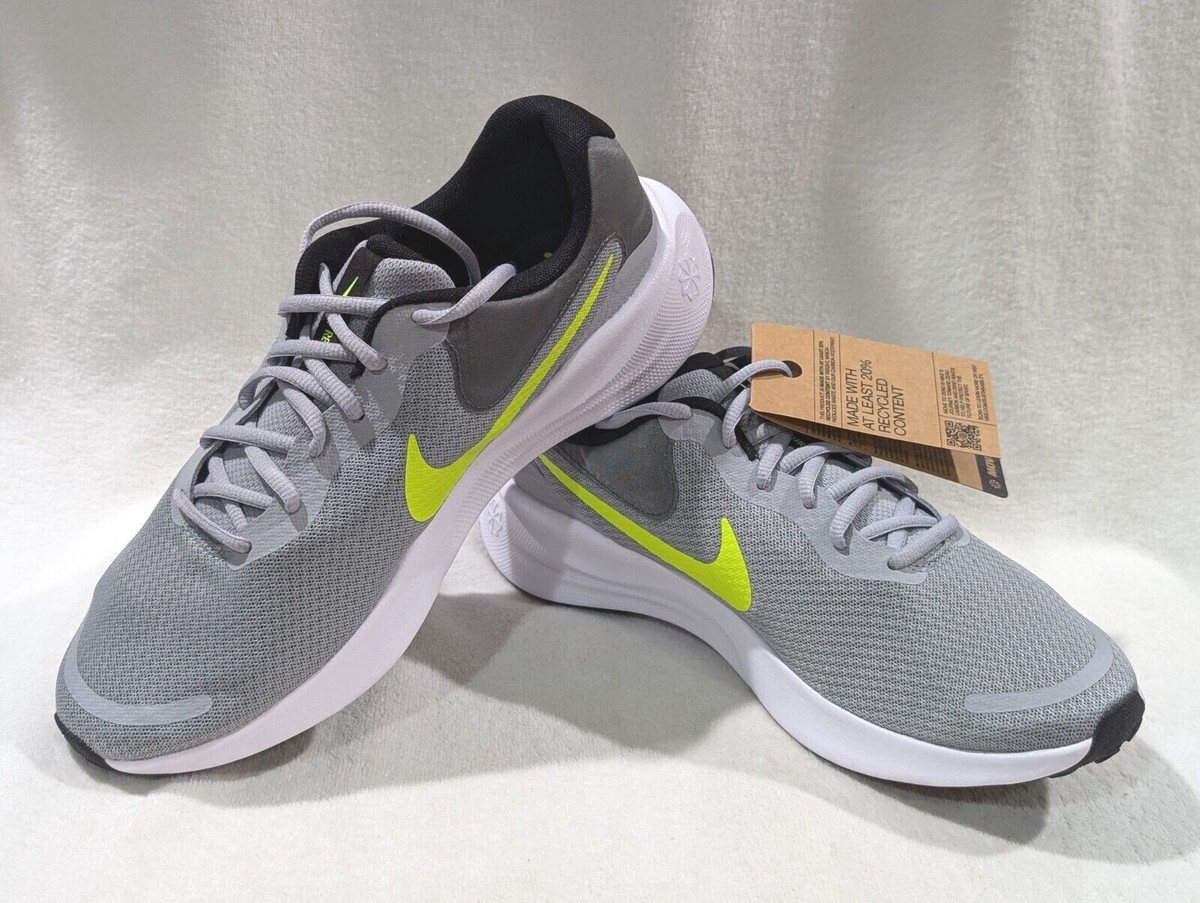 Nike Revolution 7 Wolf Grey/Volt Men