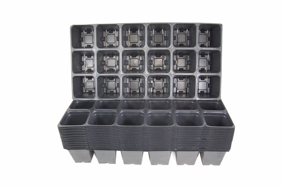 18 Cell Deep Insert - Seed Starting Tray - 1801 Large Growing Flats - 12 Count - Image 2 of 4