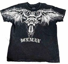 Affliction Signature Series ICEMAN Chuck Liddell Distressed Size 2XL  Y2K
