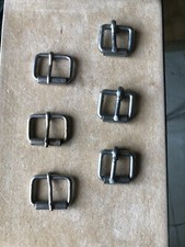 6 Heavy Duty Single Roller Buckles.