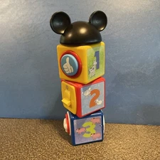 Disney Interactive Stacking Blocks Mickey Mouse  Learning Toy
