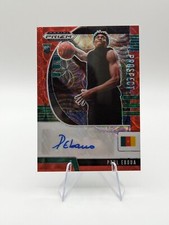 Paul Eboua 2020 Panini Prizm Draft Picks Prospect Auto Red Choice SP /88 RC