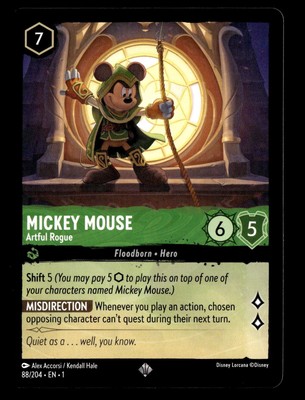Lorcana - Mickey Mouse - Artful Rogue - The First Chapter - Near Mint