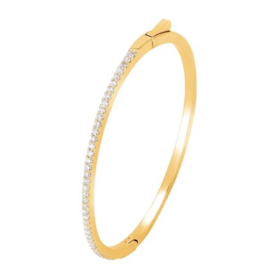 1ct Armreif Armband Manschette Gelbgold Diamant Testpass Laborgefertigt VVS1/D 17cm