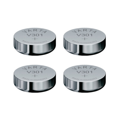VARTA Knopfzelle V301/SR43 – 1,55V, Für Uhren, Autoschlüssel, Fernbedienungen, Medizinische Geräte