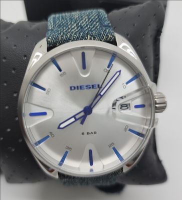 Diesel DZ1891 Denim MS9 Silver Dial Men's Watch With Date