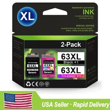 GATAPO® 63 XL Ink Cartridge For HP 63XL Officejet 4652 4655 Envy 4510 4512 4650 