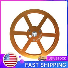 7in Gold Empty Take Up Reel to Reel for Pioneer 6 Hole Empty Tape Reel Aluminum