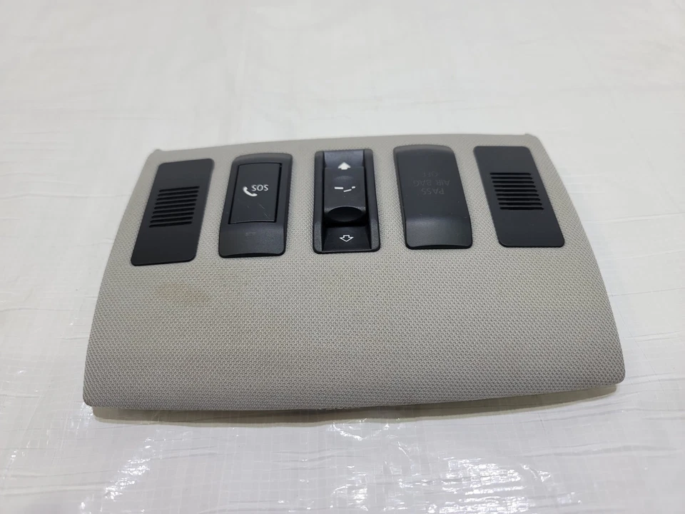 BMW 545i 2004-2005 consola superior techo panel interruptor OEM 51-44-7-125-072 Foto 2 de 4