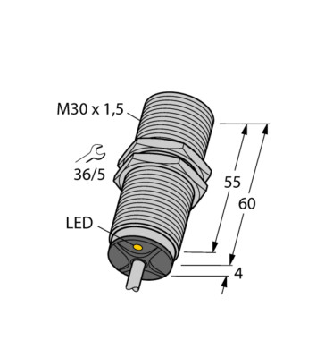 Original Turck Bi10-M30-AD4X Sensor, Inductive, 10VDC, 30mm Barrel