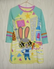 Disney Zootopia Judy Hopps Bunny Rabbit Night Gown Nick Wilde Fox Girl 9/10 EUC
